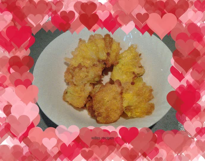 Fried loofah flowers