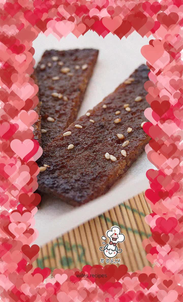 Pork Dried Pork [A good snack companion when traveling]