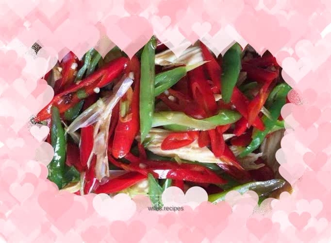 Stir-fried yuba and peppers