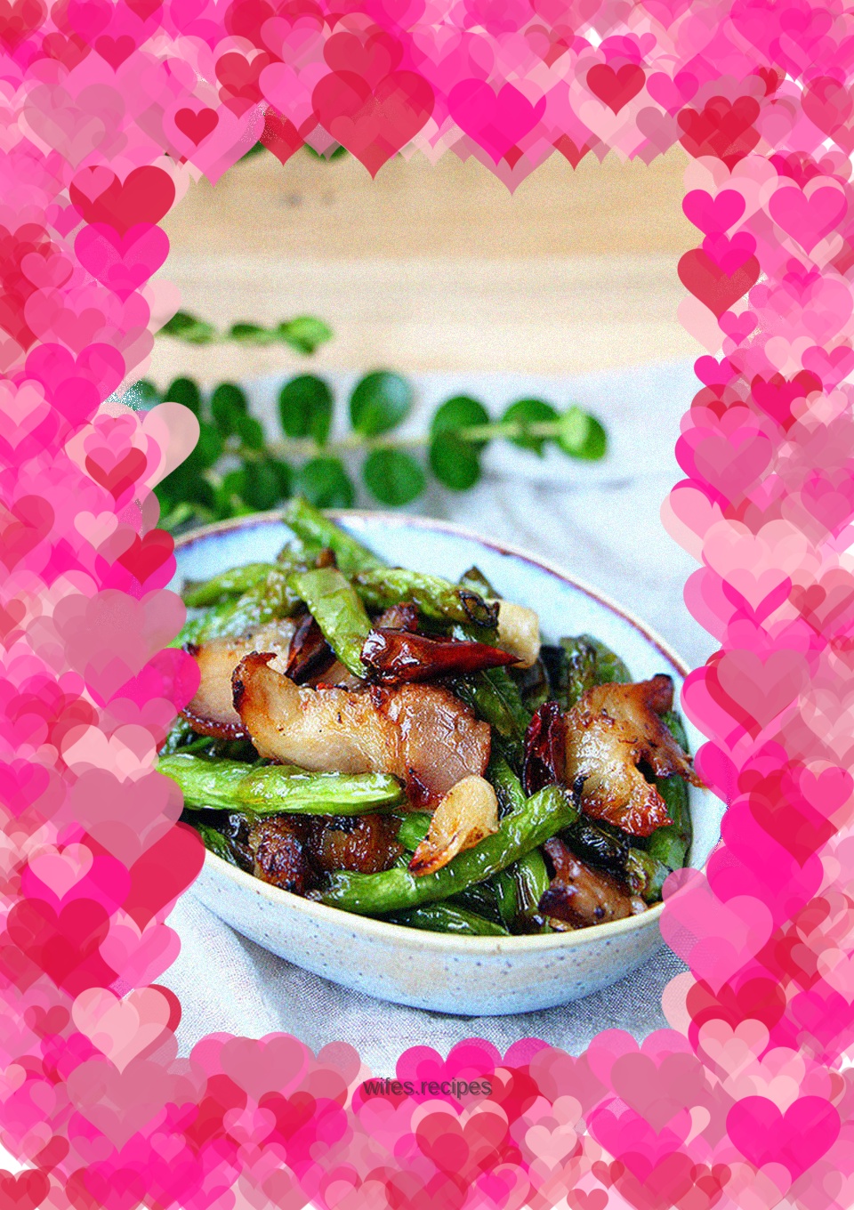 Barbecued Pork and Green Beans