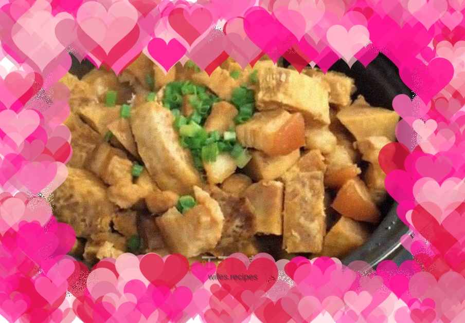 Pork belly and taro stew