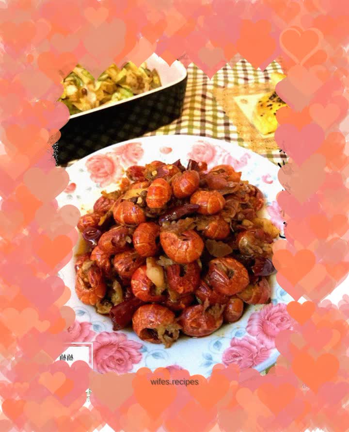 Spicy stir-fried lobster tail