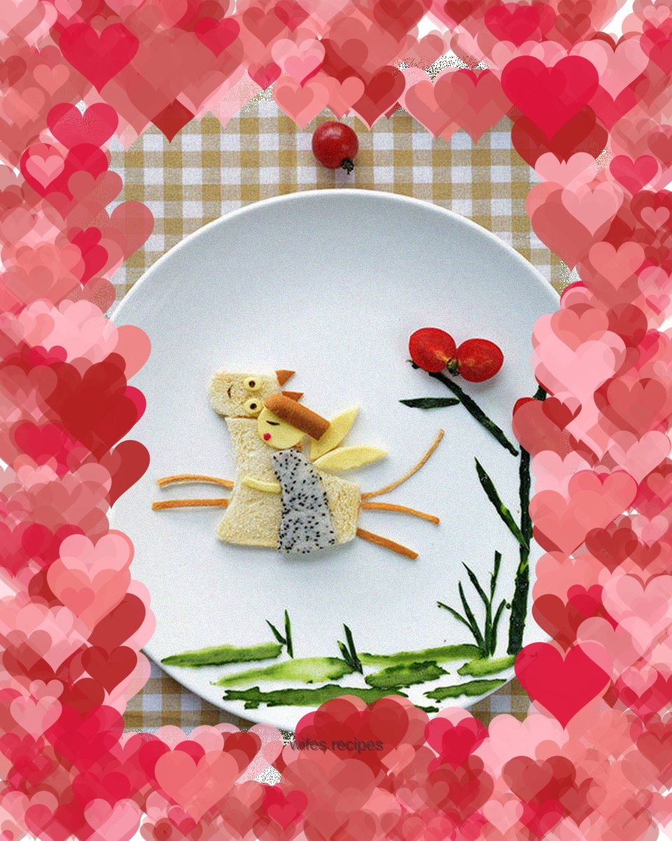 Happy breakfast, a dreamy fairy tale morning