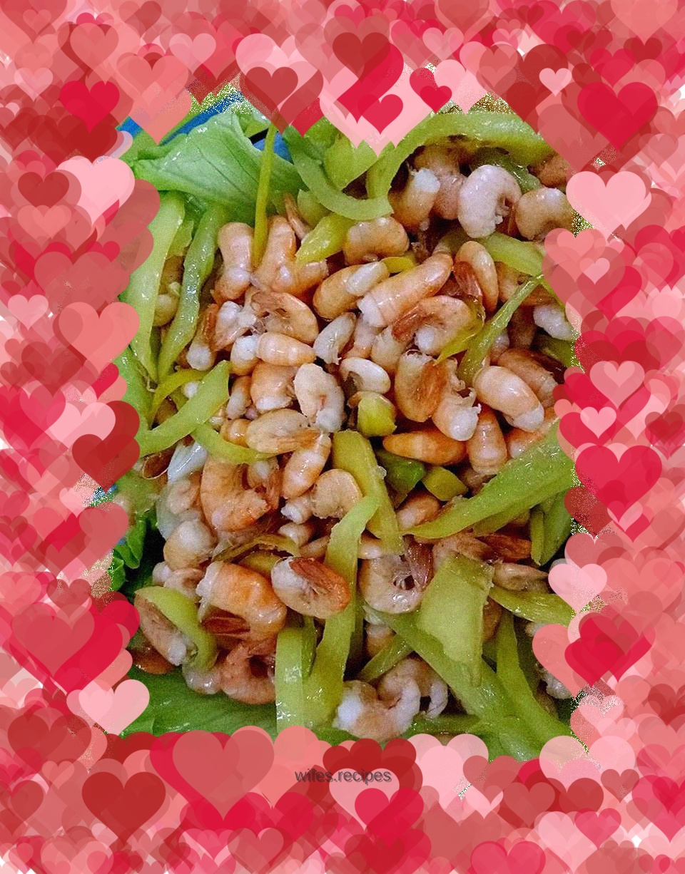 Stir-fried river shrimp