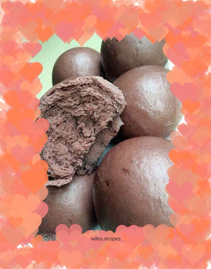 Black rice steamed buns