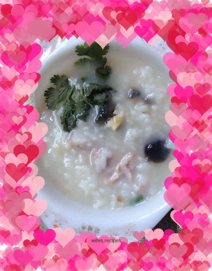 Preserved egg and lean meat porridge