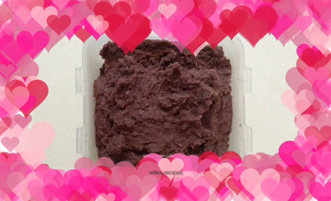 Homemade red bean paste