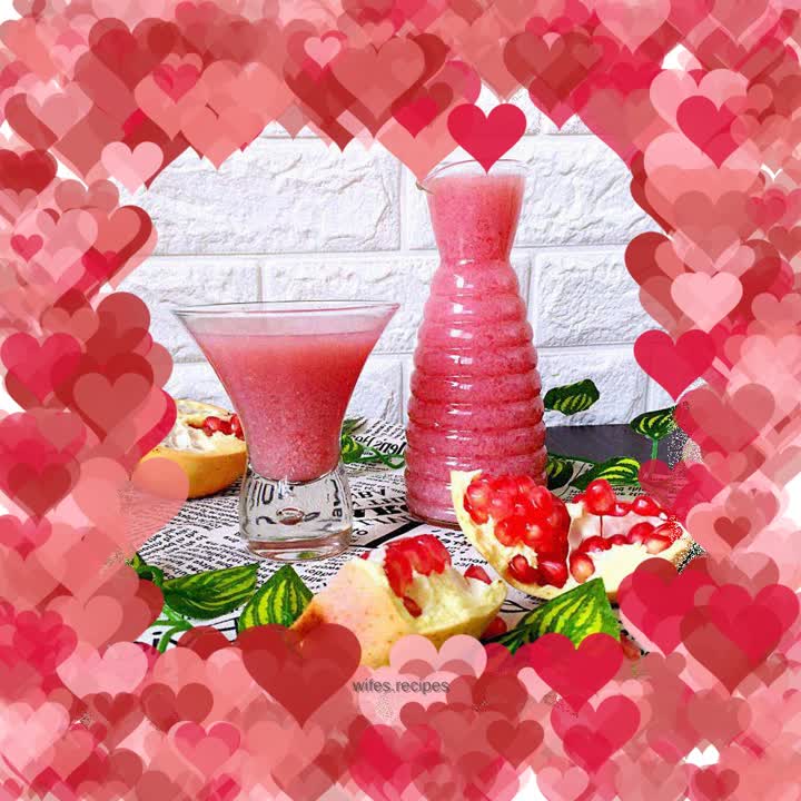 Pomegranate pear juice
