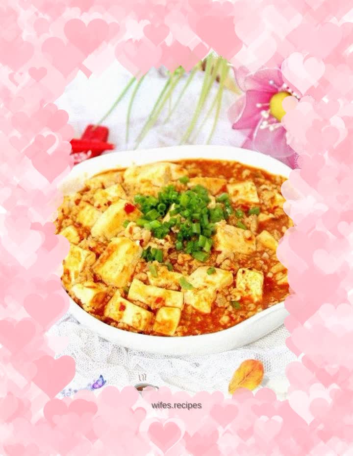 Braised tofu with minced pork