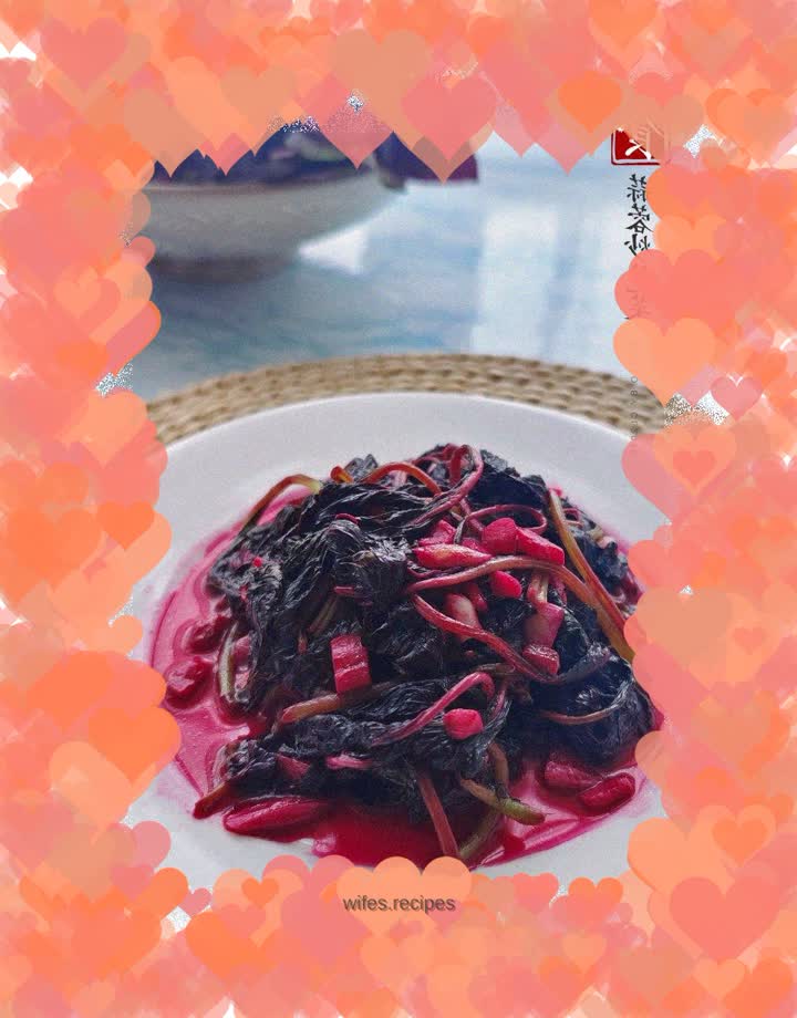 Stir-fried amaranth with garlic