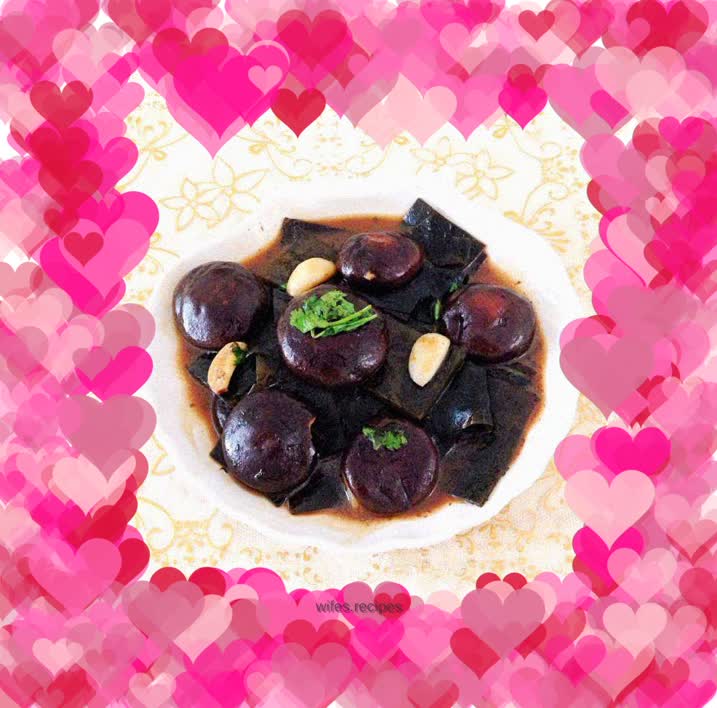 【Roasted Seaweed with Mushrooms】---Vegetarian dishes can also be mixed like this