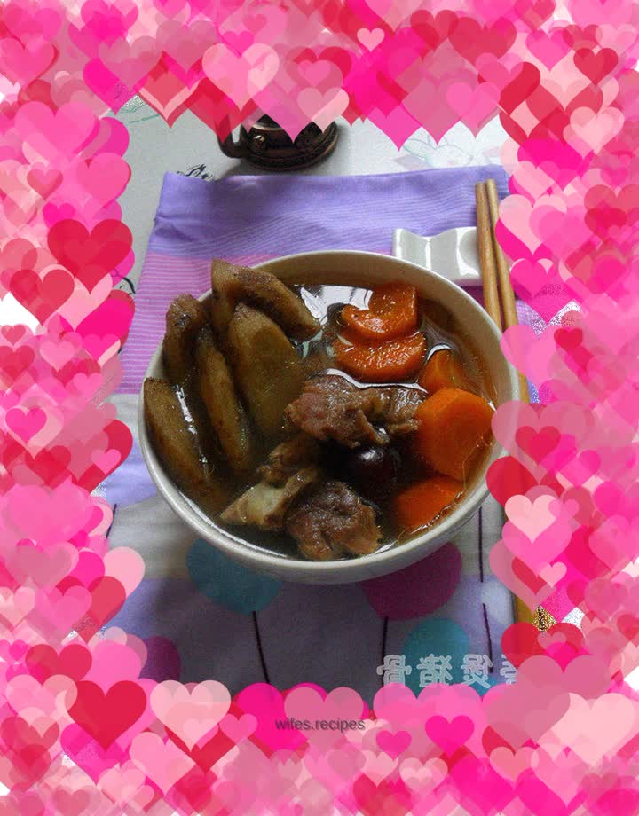 Braised Pork Bones with Burdock