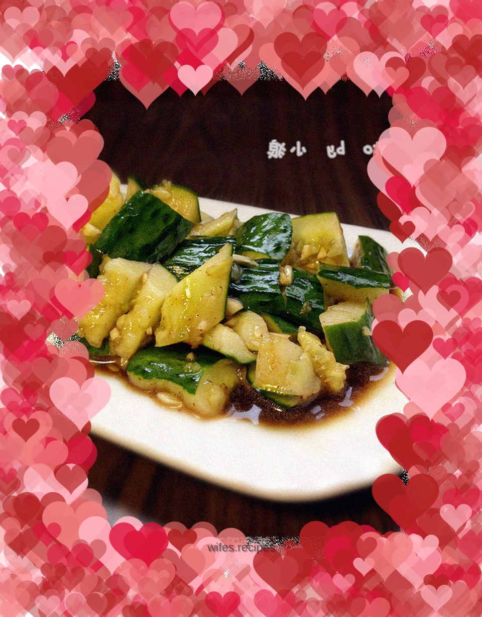 Crisp and refreshing----cold cucumber