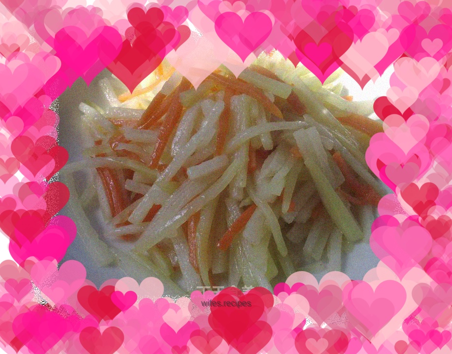 Stir-fried yam with lettuce