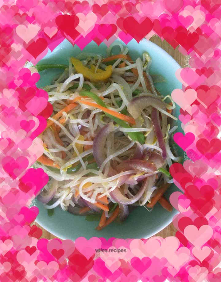 Vegetarian fried bean sprouts