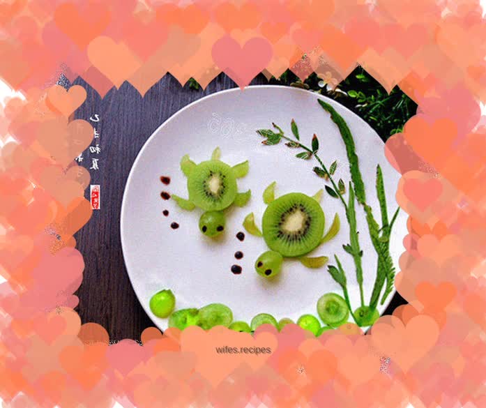 Little turtle fruit plate