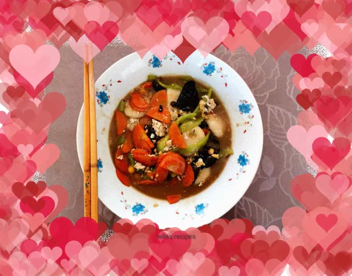 Braised glutinous rice balls