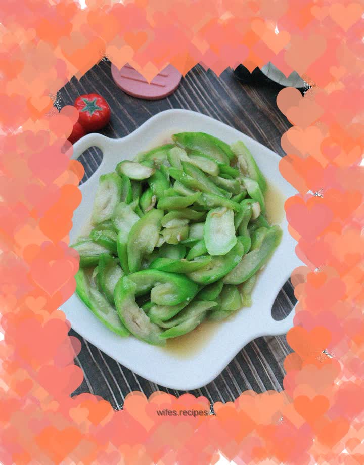 Roast luffa with lard