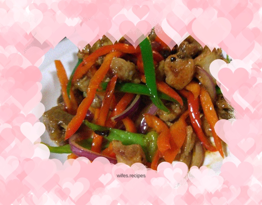 Stir-fried pork ribs with soy sauce