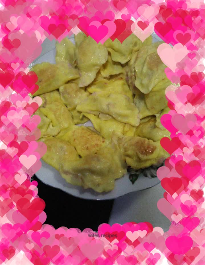 Homemade egg dumplings