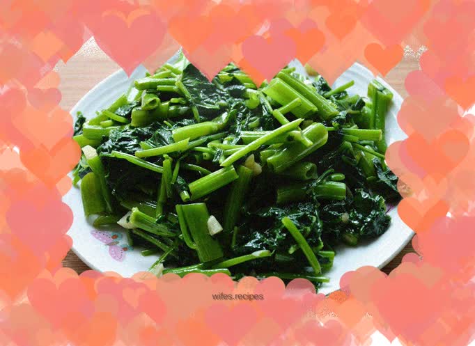 Garlic water spinach
