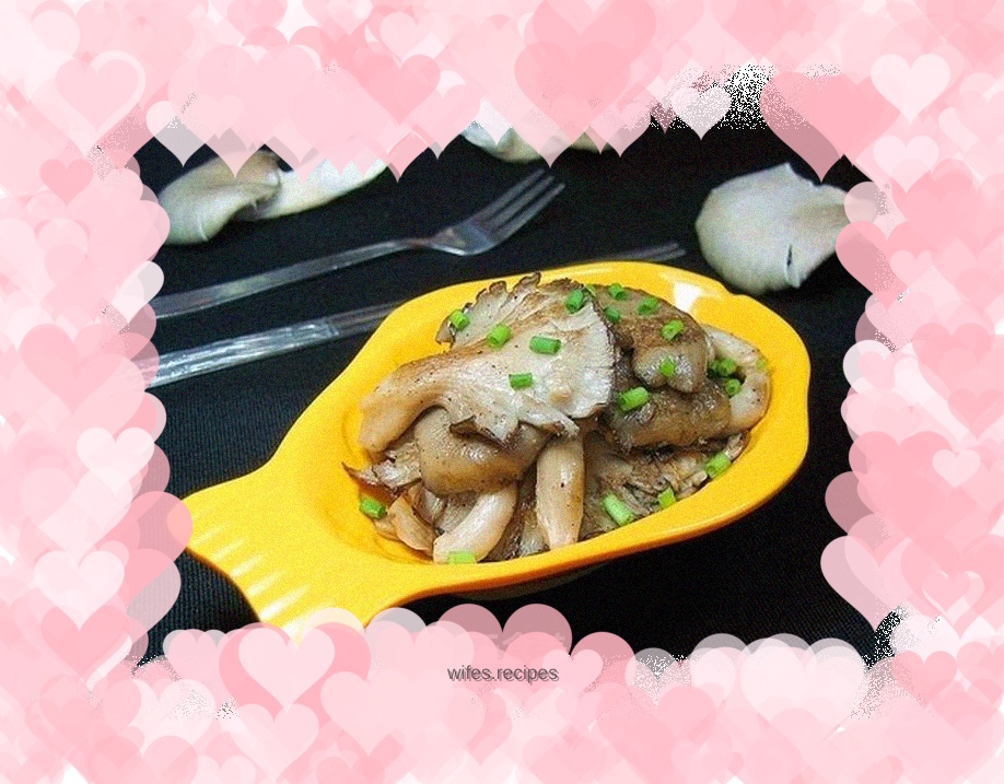 Pan-fried oyster mushrooms