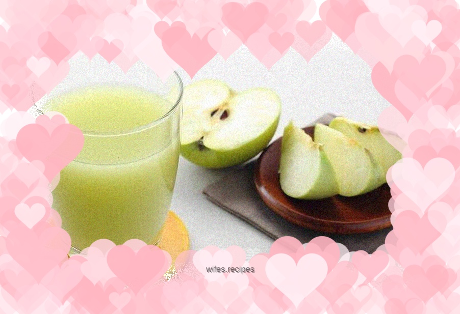 Homemade apple juice for weight loss and beauty