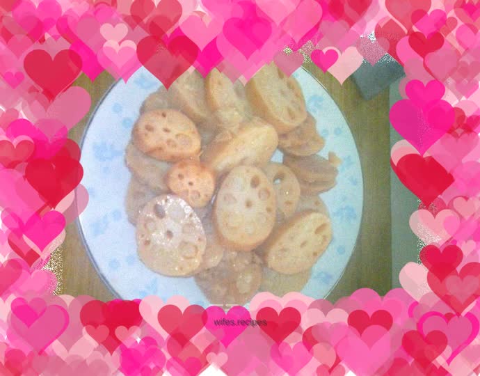 Honey glutinous rice lotus root