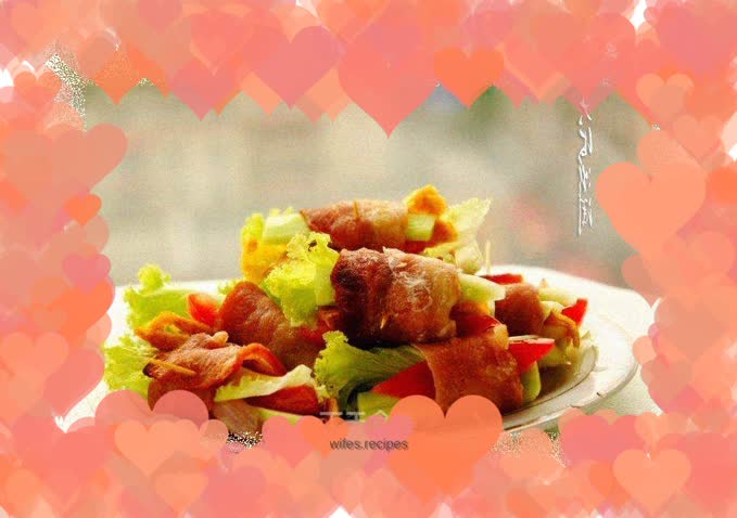 BBQ Egg and Vegetable Rolls