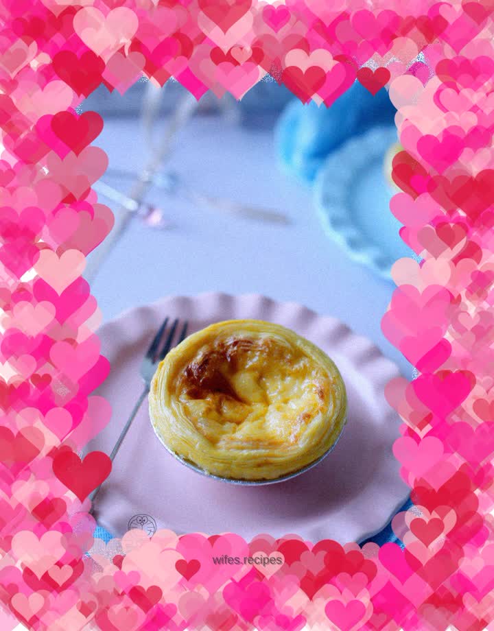 Lazy whole egg version of egg tarts