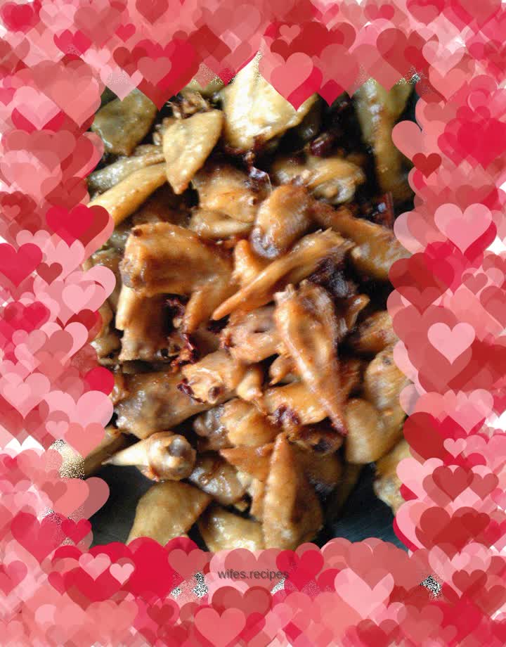 Stir-fried chicken wings