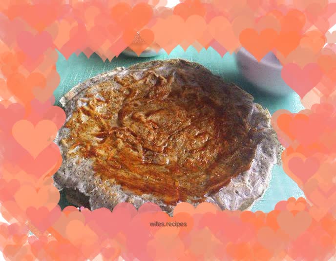 Black bean dregs pancake