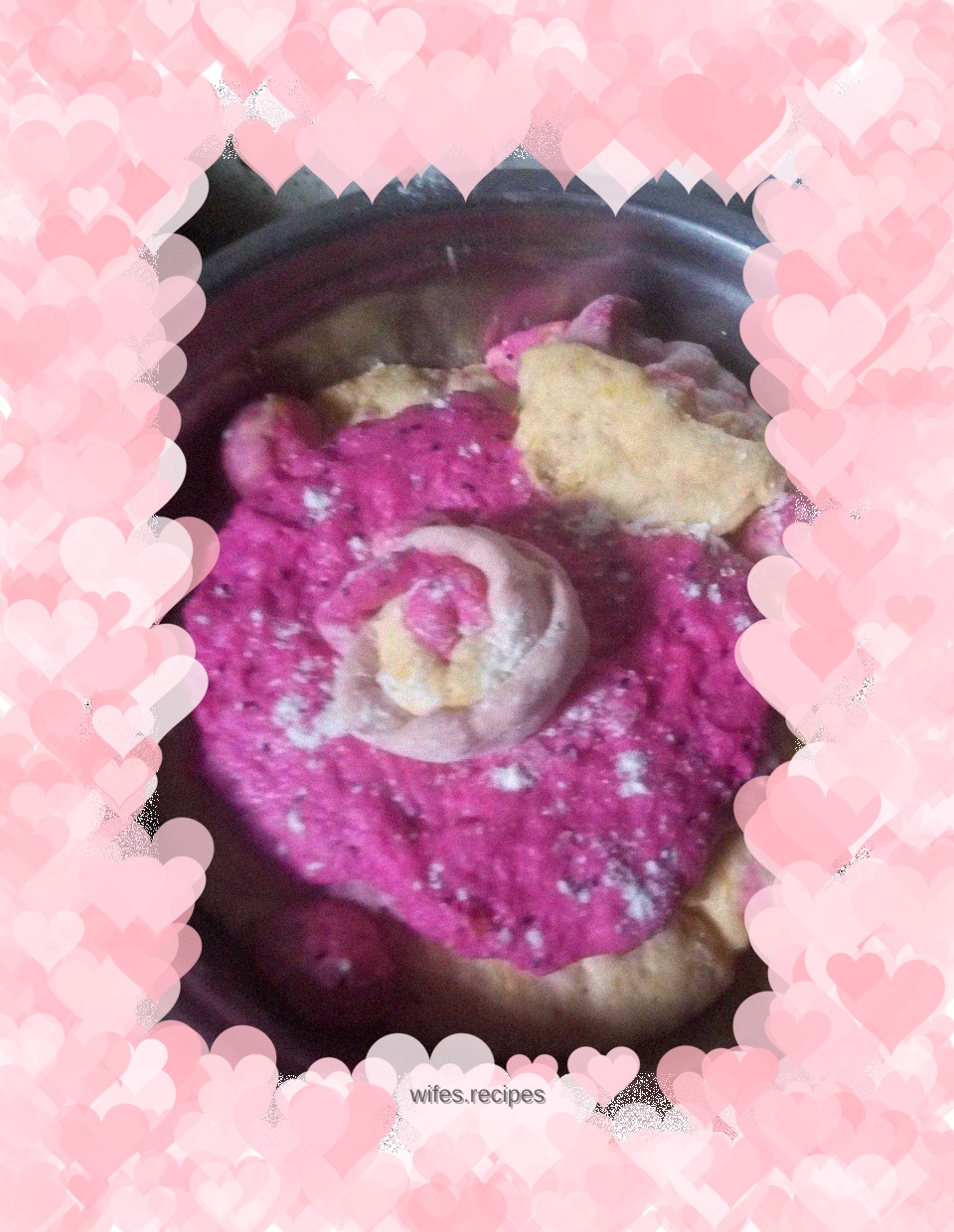 Dragon fruit red heart