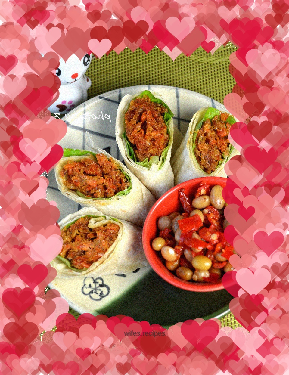 Crispy fried river shrimp burrito