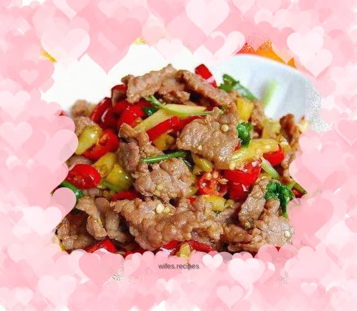 Stir-fried beef