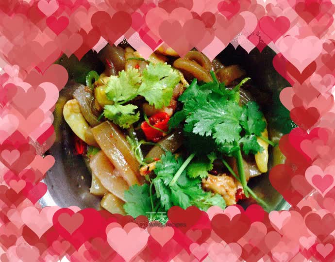 Stir-fried konjac tofu with pickled pepper and chicken feet