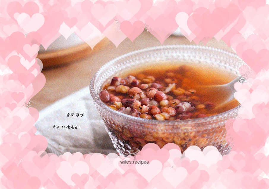 Poria, barley and red bean soup