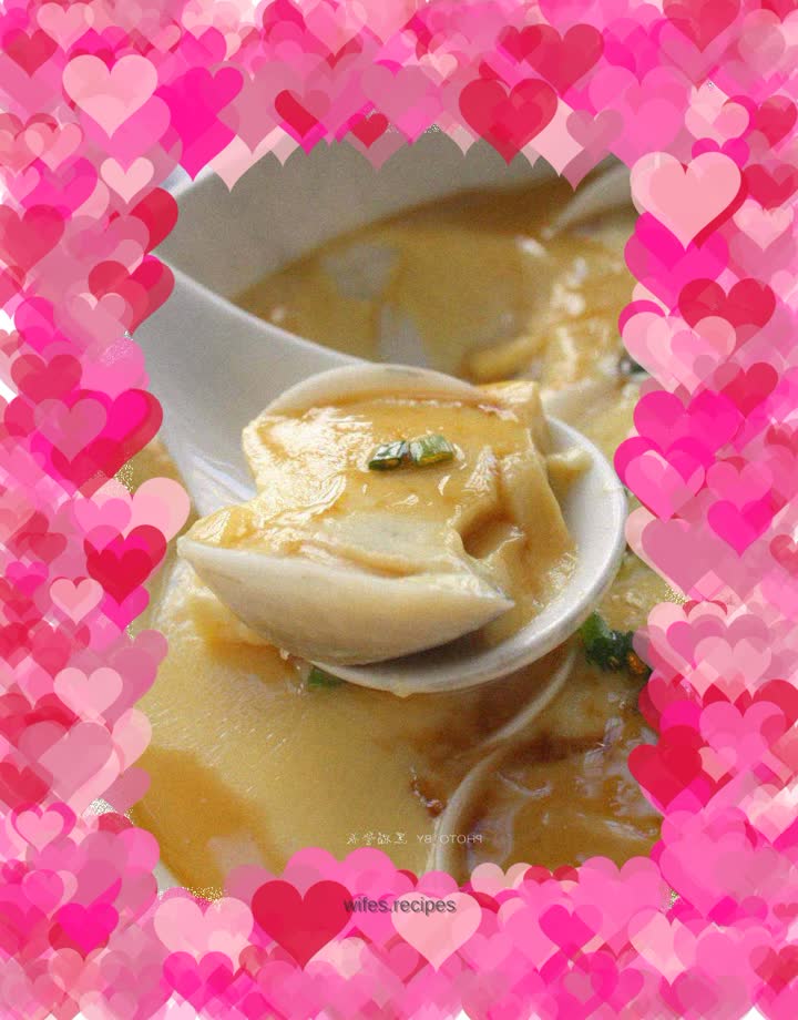 White clam steamed egg