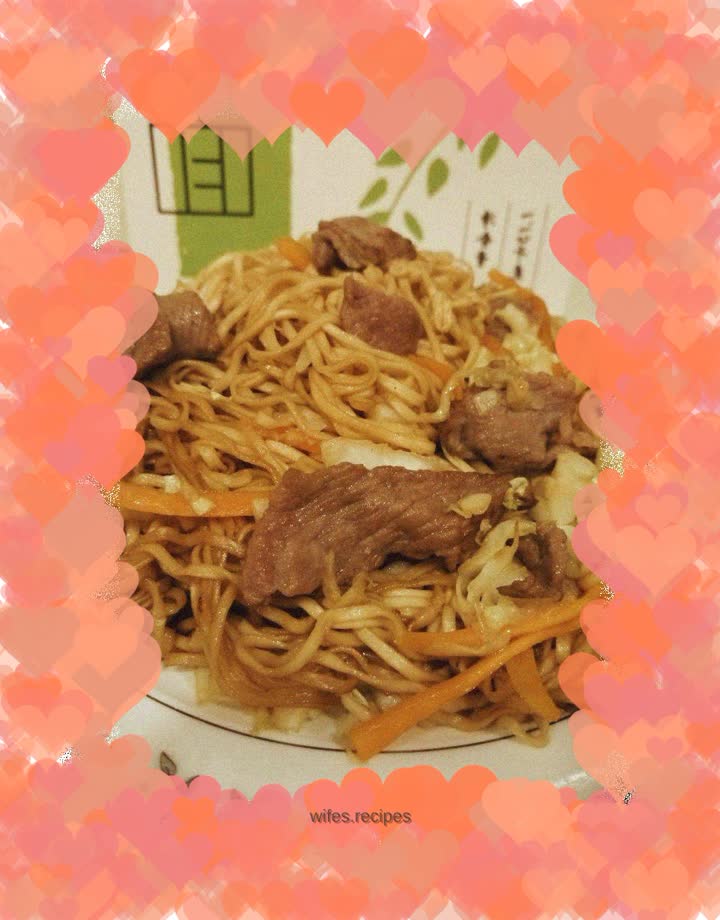 Beef fried noodles