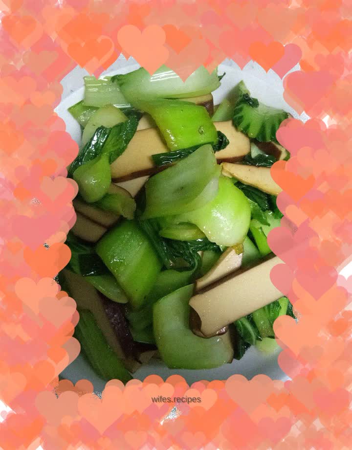 Fried vegetables and dried eggs