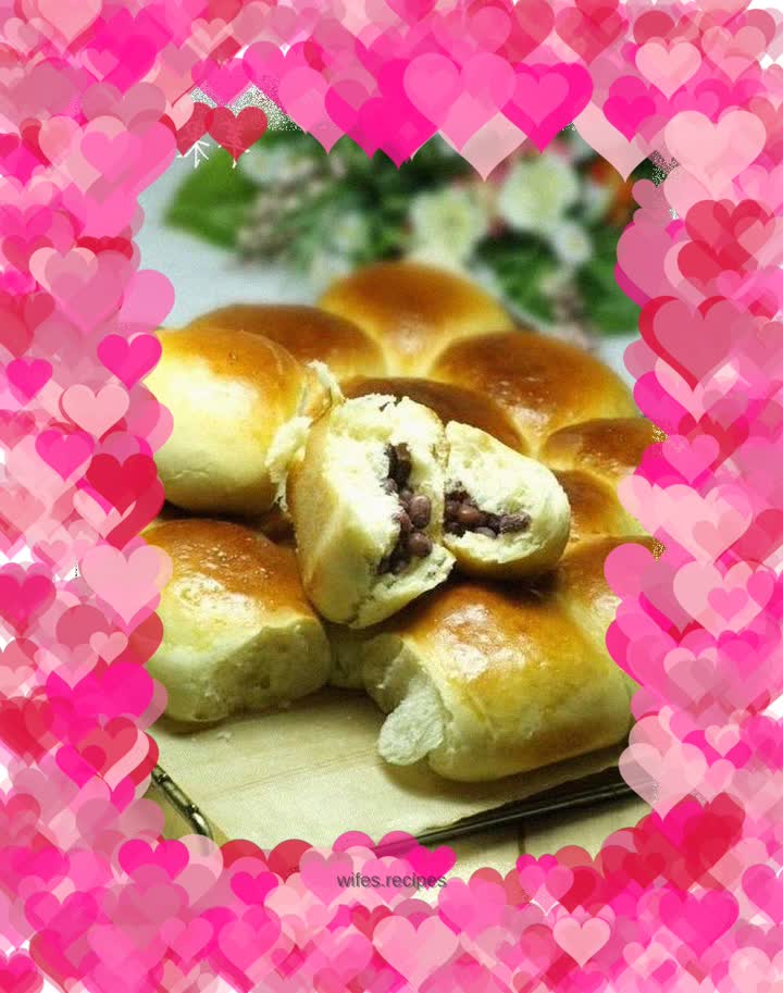 Honey red bean short rib buns