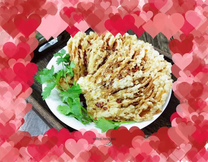 Crispy Fried Enoki Mushrooms