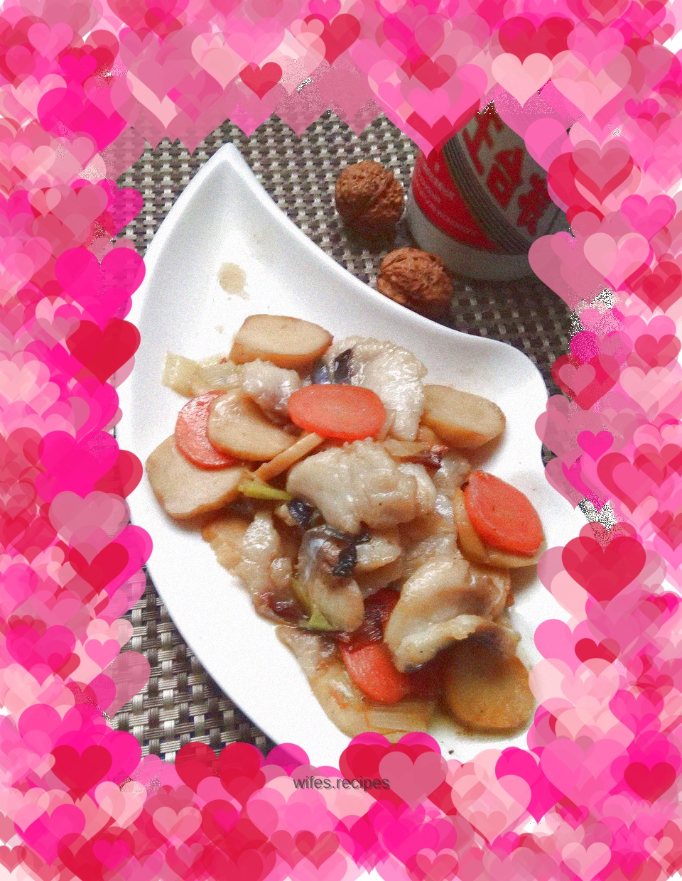 Stir-fried pangasius fillets with king oyster mushrooms