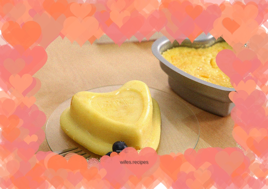Mango pudding - that touch of yellow in summer