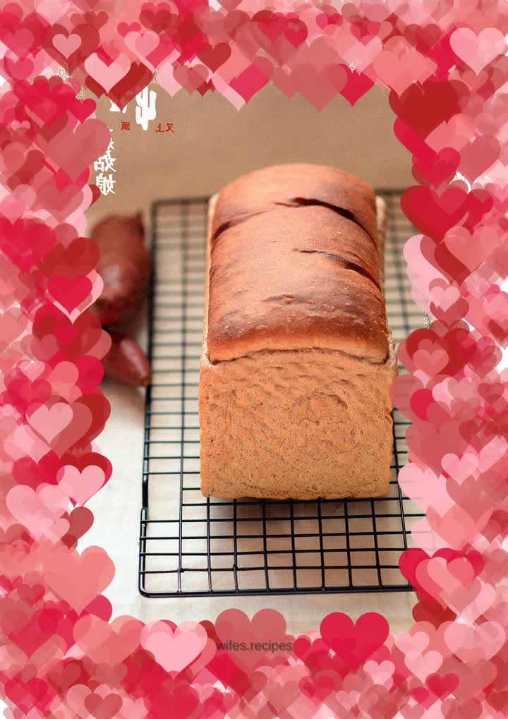 Two-color sweet potato bread