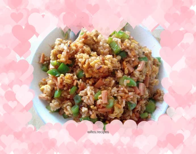 Korean Spicy Sauce Assorted Fried Rice