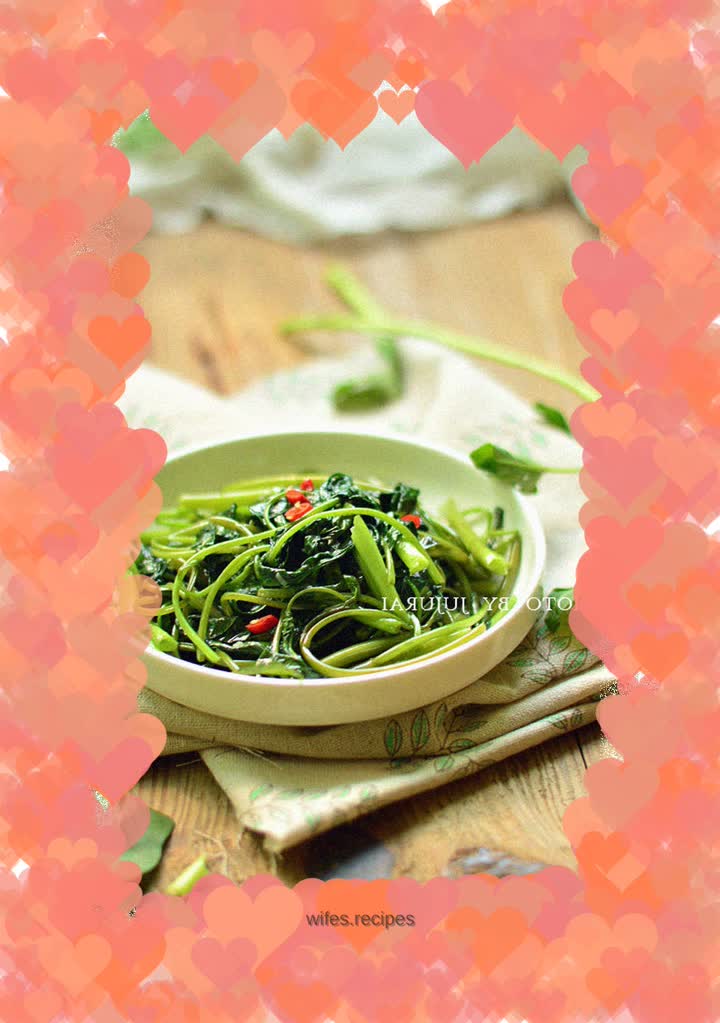 Garlic water spinach