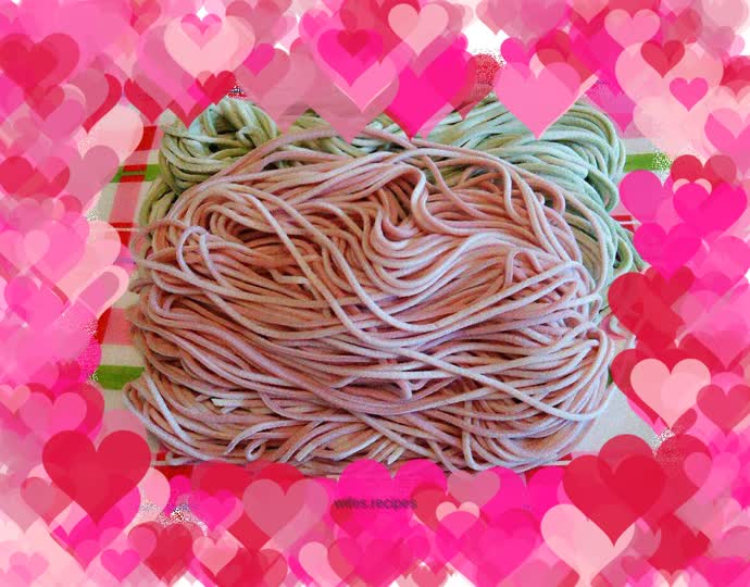 Two-color (ab version) vegetable noodles