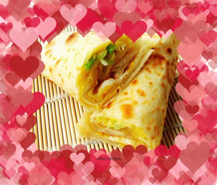 Egg-filled pancake