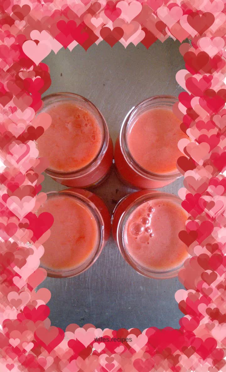 Watermelon milk juice